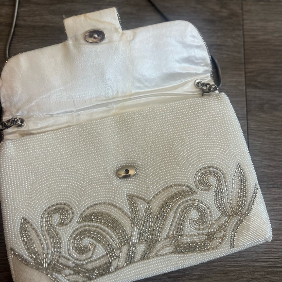 Vintage Beaded Silver Handbag - Picture 8 of 8